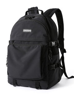 MOYYI Men Backpack Outdoor Solid Color Fashion Multilayer High Capacity 14 Inch Laptop Commuter Travel Weekender Bag