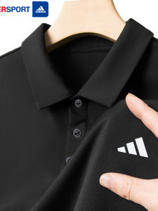 adidas | Áo Polo Nhanh Khô cho Nam Mùa Thu Màu Đen