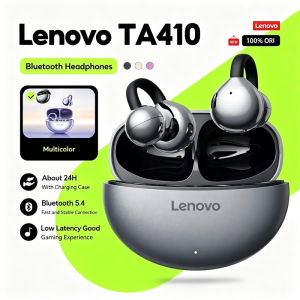 Lenovo | Lenovo TA410 Bluetooth Headphones - Ultra-Lightweight Stable Fit 2.4GHz Sports & Fitness Yoga Bluetooth 5.4 Hi-Fi Spatial Sound