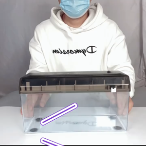 Máy hủy giấy / Máy hủy tài liệu dùng Điện USB hoặc chạy bằng pin FULLBOX-Dụng cụ cắt giấy cho văn phòng tại nhà 2 Khổ A4 và A6