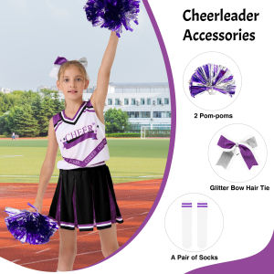 Lolanta 5 cái Cô Gái cổ vũ trang phục với vớ Mũ Nón trẻ em cổ vũ ăn mặc trang phục halloween trang phục dự tiệc 3-12 năm