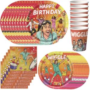 Hasbro | 60Pcs Cartoon Danny Go Birthday Party Decorations Kit Paper Cups Plates Napkins Set Learning Theme Baby Shower Party Supplies
