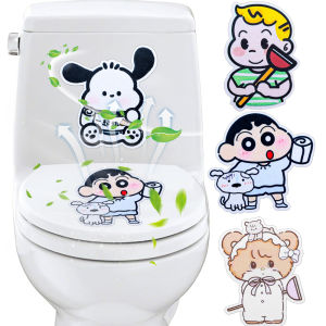 การ์ตูนอะนิเมะสติกเกอร์น้ำหอมผ้ากำมะหยี่สำหรับสติ๊กเกอร์ระงับกลิ่นมะนาวมะลิเสื้อคลุมอาบน้ำ