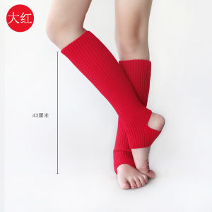 Latin Dance Over-Knee Yoga Socks Womens Ballet Dance Protective Leggings Autumn Winter Yoga Socks Tread Foot Ballet Socks