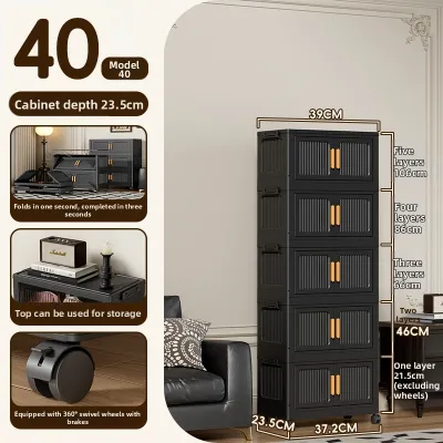Easy Assembly Multilevel Clothes Storage Cabinet
