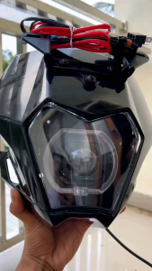 Cara Menginstal Billed Matrix X1 Set untuk Lampu Depan KLX 2023 Custom