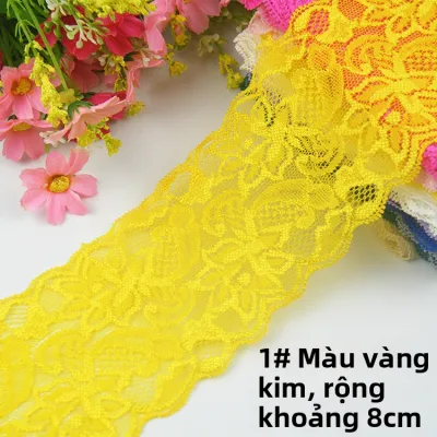 Viền Ren Co Dãn 8cm
