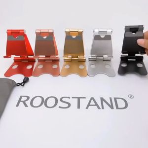 【Metal Double Adjustable】Universal Foldable Portable Aluminum Alloy phone Holder Tablet Stand Mobile handphone Stand for Desk