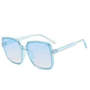 Large Frame Sunglasses Retro Gradient Square Lens Oversize Cycling Sun Glasses Women Shades Vintage Eyewear UV400