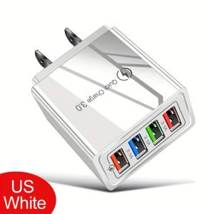 Bộ Sạc Đa Cổng USB 3A EU/US Hỗ Trợ Sạc Nhanh 3.0 Dành Cho Điện Thoại/máy Tính Bảng Sạc Nhanh Di Động Tương Thích Với Poco