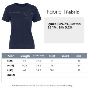 MY TENO | Casual Round Neck Short Sleeve Knitted Top In Black By Matinou Lenzing Lyocell Cotton Chain Design Comfortable Commute Style