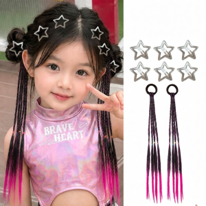 Phụ Kiện Tóc Bện Cho Trẻ Em Màu Hồng