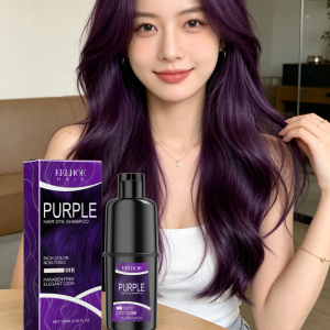 EELHOE | EELHOE Hair Dye Shampoo Deep Nourishment Strengthen Color Lock Frizz Control Oil Natural Formula Shiny Hair Color Shampoo 100ml