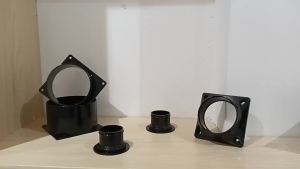 Đầu Nối Mặt Bích Tường ABS Bộ Chuyển Đổi Ống Thông Hơi Ống Nối Tròn 100/125/150mm Đầu Nối Nhựa Cho Ống Thông Gió Ống Dẫn Khí