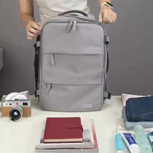 ZTZV Expandable Women Laptop Backpack Large Capacity Carry On Business Travel School Bag Black Can board