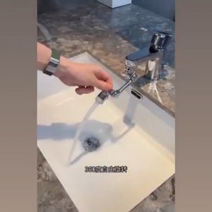 หัวต่อก๊อกน้ำ หัวต่อก๊อก 1080องศา หัวต่อก๊อกอ่างล้างหน้า ก๊อกต่อหมุนได้ สากลหมุนก๊อกน้ำ หมุนได้ อะแดปเตอร์ก๊อกน้ํา ปรับได้ ก๊อกเสริม สะดวกในการใช้งาน ปรับน้ำได้ 2 โหมด