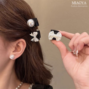 MIAOYA 2 PICs กิ๊บติดผมสีดำวินเทจสำหรับสุภาพสตรี INS แฟชั่นจัดแต่งทรงผมสำหรับของขวัญวันเกิดที่สวยงามนักเรียน