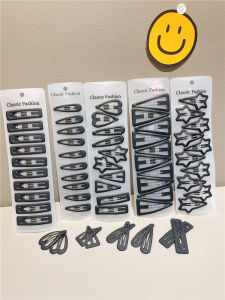 South Korea Kids Hair Accessories Black BB Clip Girl Student Cropped Hair Clip Baby Hairpin Side Clip Bang Clip Girl Headdress