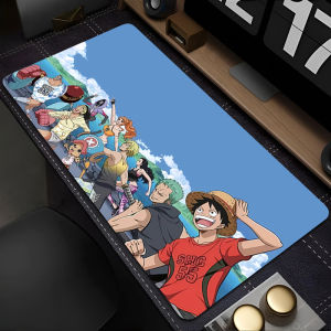 Bandai | 90x40cm Mouse Pad One Piece Game Rubber Mini Pc Keyboard Pad Laptop Computer Speed Desk Mat Computer Gaming Accessories Mousepad