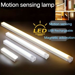 LED Bar Light Motion Sensor Night light Wireless Under Cabinet Lights For Kitchen Closet Cabinet Wardrobe Lighting Cabinet Light