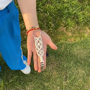 Multi Purpose Hat Clip Travel Hand Woven Hat Clip Women Knitting Hat Clip for Bag Backpack