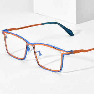 FONEX Titanium Glasses Frame Men Fashion Brand Deisgn Retro Square Prescription Eyeglasses Vintage Full-Rim Ultralight High-Quality Japanese Myopia Optical Eyewear 85804