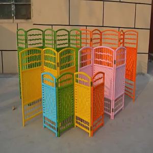 Eco-friendly Perforated Foldable Room Divider Small Screen
