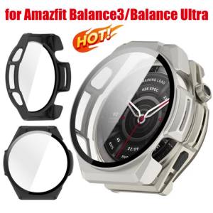 Tempered Glass Shell Cover for Amazfit Balance Ultra Watch Protective Case Screen Protector Accessories for Amazfit Balance 3