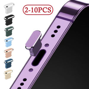 1-10pcs Metal Dust Plug Charging Port Dust Plug for iPhone 14 13 12 11 Pro MAX XS Max XR X 8 7 6 Plus SE 2020 Phone Accessories