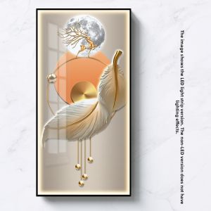 LED Light Strip Decorative Wall Art Modern Abstract Deer and Fish