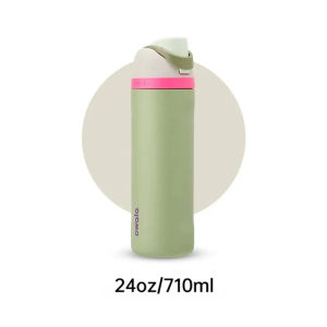 Owala | Bình Nước Thép Không Gỉ Cách Nhiệt Owala 24oz Có Ống Hút Không BPA Thân Thiện Với Môi Trường Dành Cho Thể Thao Và Du Lịch 710ml Màu Macaron