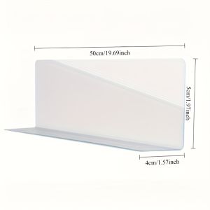 1PC Transparent Plastic Fence Panels - Suitable for Sofa/Bed/Shelves/Bathroom Cabinets/for pet Barrier-Indoor for People & Pets