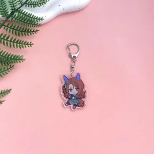 Bandai | for Umamusume Pretty Derby Oguri Cap Game Peripheral Acrylic Keychain Cute Backpack Decoration Pendant Exquisite Festival Gift
