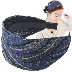 Anti-Slip Toothed Hairband Wide Edge Womens Face Washing Cover Adult Grey Hair Head Pressing Hair Band Hair Clip Headwear