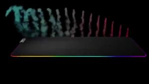 แผ่นรองเมาส์ แผ่นรองเม้าส์สำหรับเล่นเกมส์ แผ่นรองเมาส์สปีด พร้อมไฟ RGB mouse pad with lights 7colors แผ่นรองเมาส์ Glowing Symphony Game