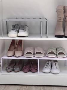 Giá Để Giày Dép Có Thể Kéo Dài Giá Để Gia Vị Đồ Dùng Nhà Bếp Giá Để Đồ Đa Năng Cho Tủ Quần Áo Tủ Bếp Chất Liệu Nhựa Thân Thiện Với Môi Trường Cỡ L