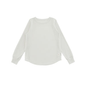 YOEHYAUL Kids Sun Protection T-Shirt Pure Color Long Sleeve Cool Sensation Lyocell Loose Fit Shoulder Width Standard Casual Wear