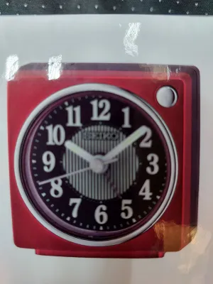Seiko Alarm Clock QHE197 Quiet Sweep Second Snooze Light