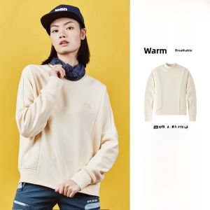 Jeep | Jeep Official Womens Fleece Lined Half High Neck Sweatshirt Outdoor Sports Casual Breathable Pure Color Autumn Winter Top