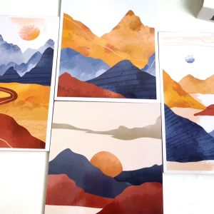 HIASAN DINDING MINIMALIS AESTHETIC 15X20 CM WALLDECOR PAJANGAN HIASAN KAMAR DEKORASI KAYU MINIMALIST