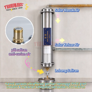 TROUWIDS 6500L/H Sand Filter Outdoor Water Filter 0.01 Micron Ultrafiltration Water Purifier For Home Penapis Air Filter Dalam Rumah