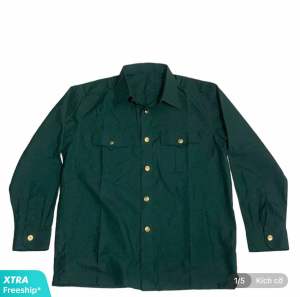 Áo KO8 CCB cúc đồng dành cho Nam Giới - Màu xanh ô lưu
