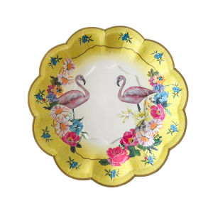 Disposable Paper Plate Dessert Plate Afternoon Tea Snack Plate Biodegradable Tableware for Party Tea Break Cake Serving Plate