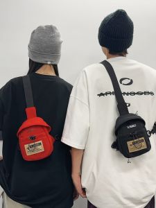 Mens Crossbody Bag Leisure Mini Small Chest Bag Mobile Phone Bag Trendy Small Bag Sports One-Shoulder Small Backpack Messenger Bag for Women