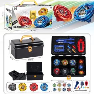 ของเล่นไจโรประกอบเองแบบข้ามพรมแดน กล่องไจโรต่อสู้โลหะผสม พร้อมเครื่องส่งสัญญาณ มีหลากหลายแบบให้เลือก