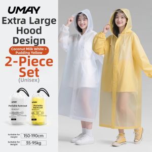 Umay(佑美) | Heavy Rainproof Full Body Long Disposable Raincoat