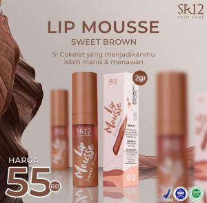 Lip Mousse Sweet Brown SR12 - Lipstik Tahan Lama - ORIGINAL BPOM