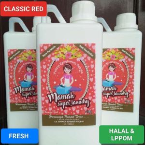 Mama Super Laundry Pelicin Pewangi Pakaian Mamah Super Laundry Anti Bacterial Halal LPPOM-MERAH