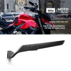 Gương Chiếu Hậu Bên Xe Máy Ducati Streetfighter V4 S V4S V2 Cánh Gió CNC Nhôm Phụ Kiện Gương Chiếu Hậu Bên