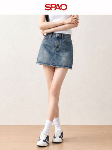 spao | Vintage Denim Skirt Shorts Hem